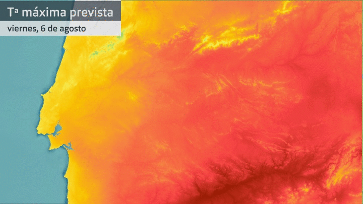 Previsión de temperatura máxima próximos 3 días