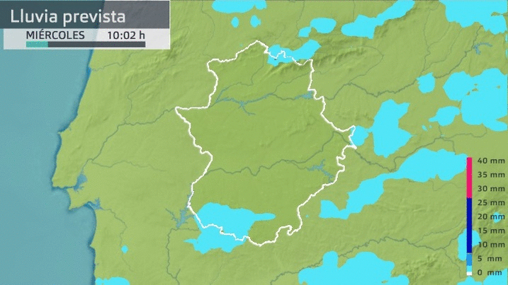 Lluvia prevista para hoy miércoles 22 de septiembre