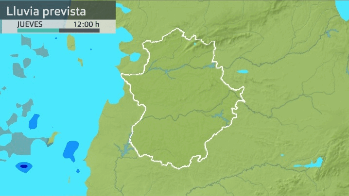 Lluvia prevista para hoy jueves 25 de noviembre