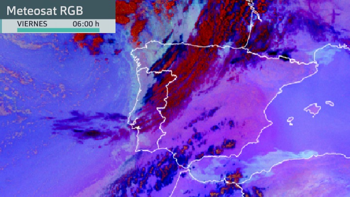 Imagen del Meteosat 6 h. Fuente: Eumetsat