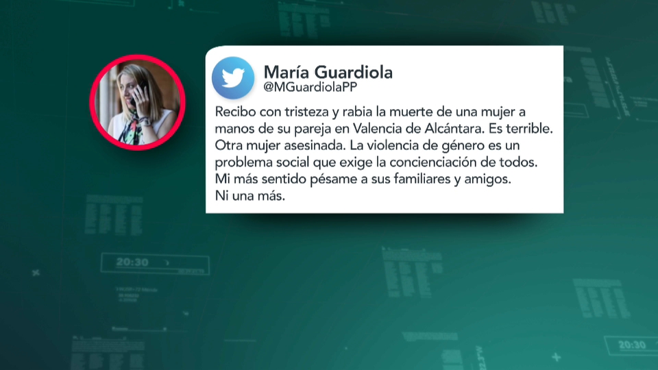 María Guardiola condena el crimen machista en Valencia de Alcántara
