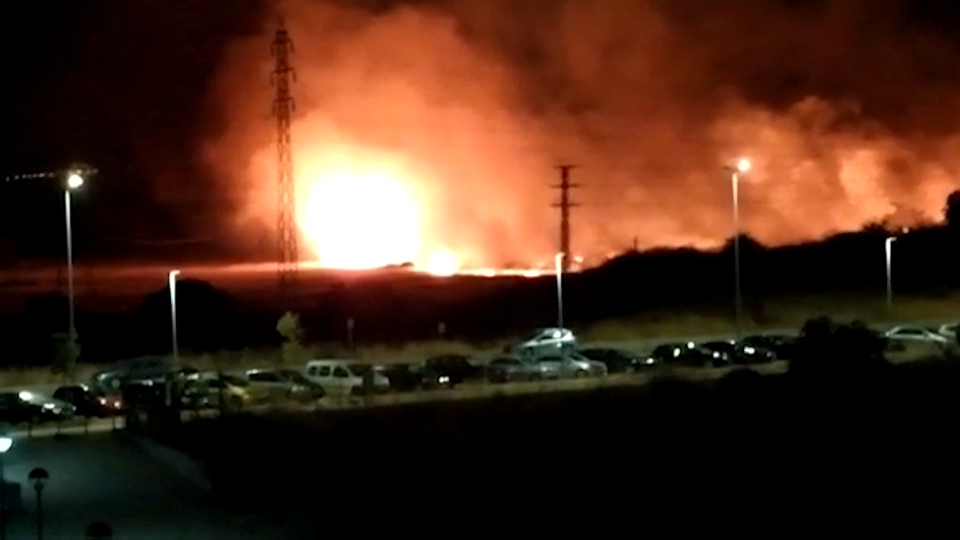 Incendio forestal en el Junquillo