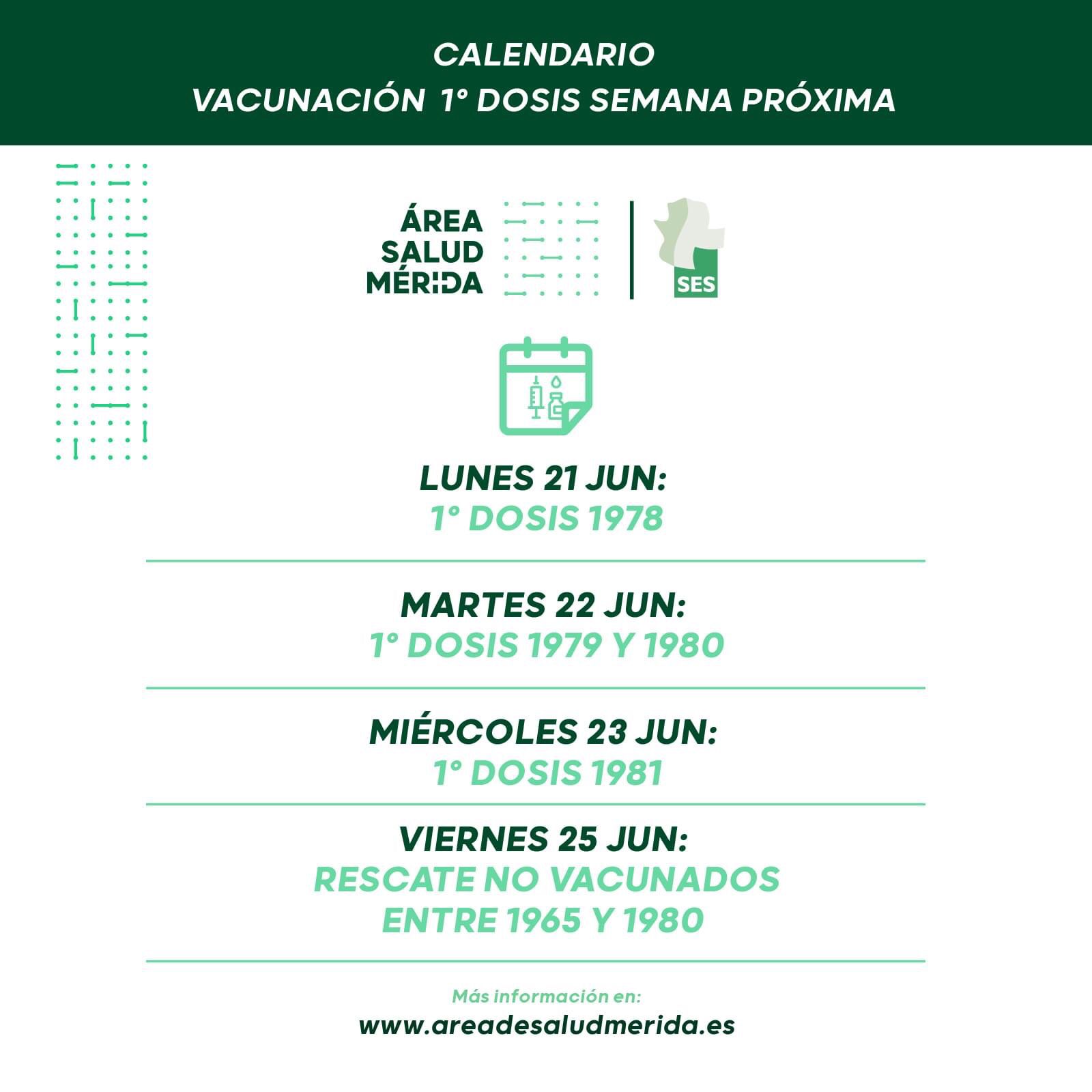 Llamamiento vacunación