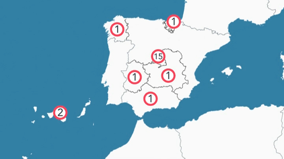 Casos de viruela del mono en estudio en España a 21 de mayo de 2022