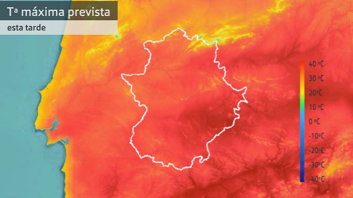 Temperatura máxima prevista para hoy viernes 28 de abril