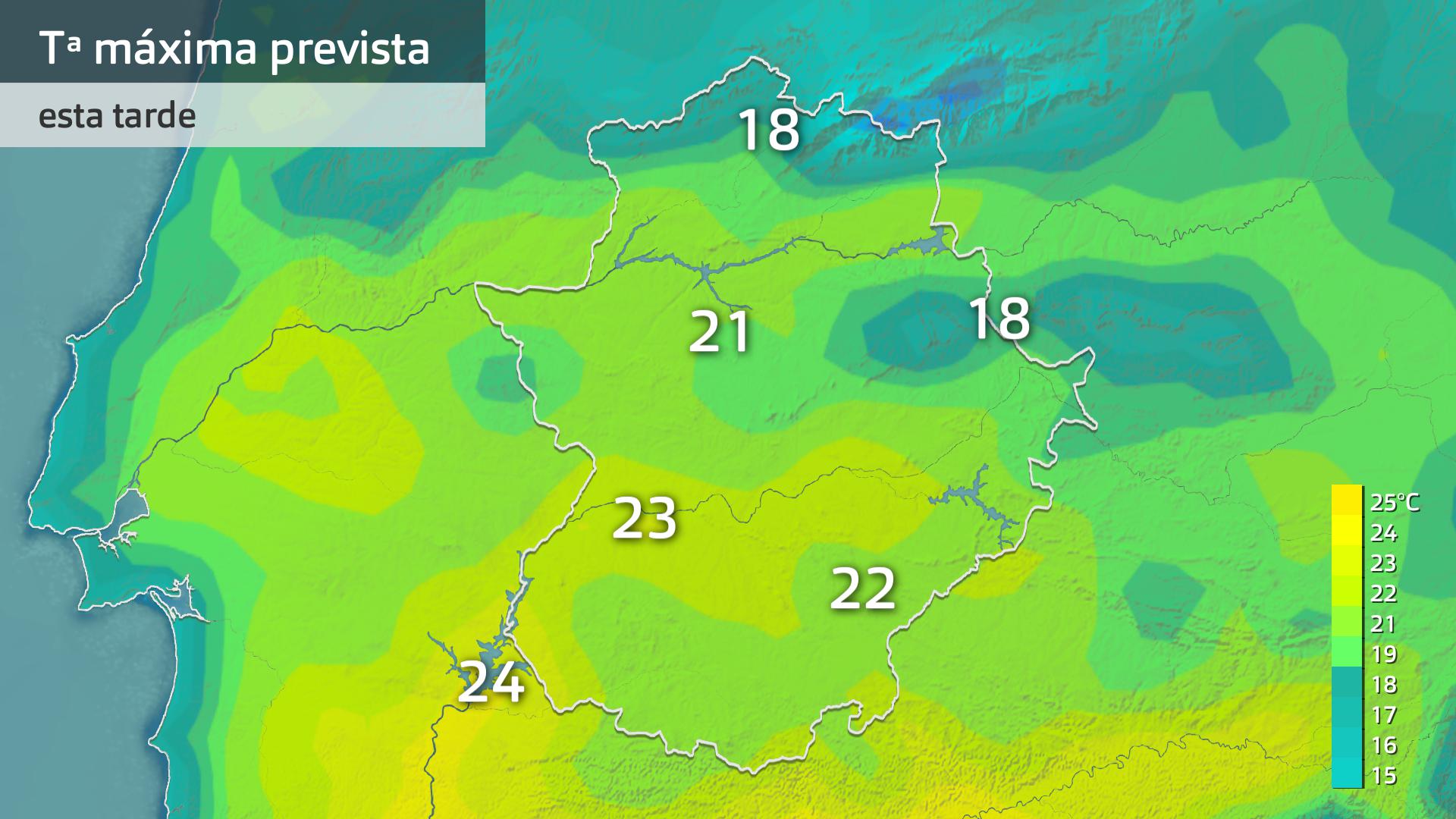 Temperatura máxima prevista para hoy viernes 3 de mayo