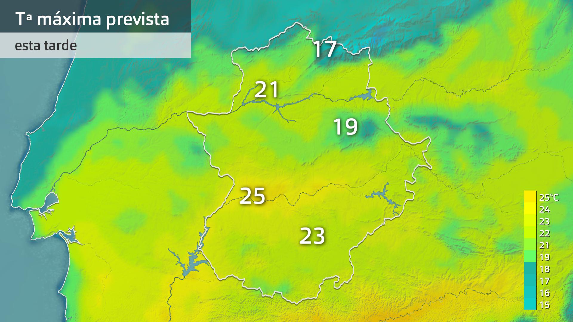 Temperatura máxima prevista para hoy lunes 6 de mayo