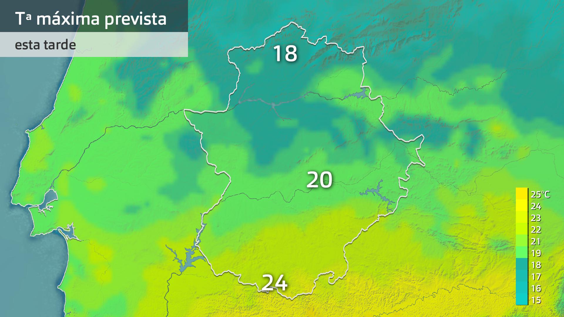 Temperatura máxima prevista para hoy martes 14 de noviembre