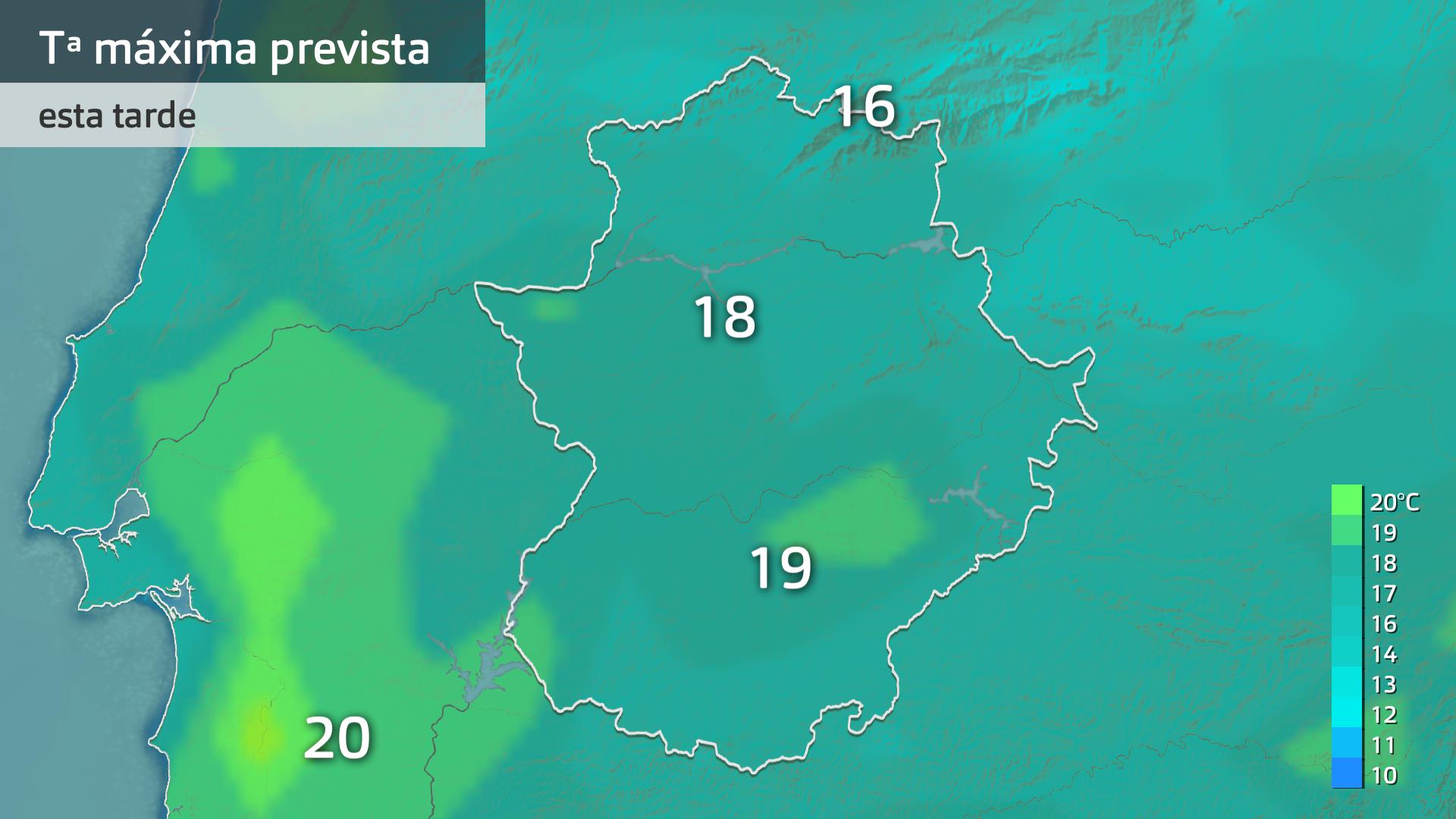 Temperatura máxima prevista para hoy lunes 29 de enero