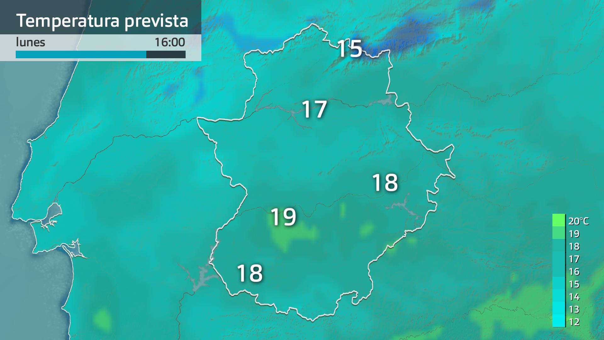 Temperatura máxima prevista