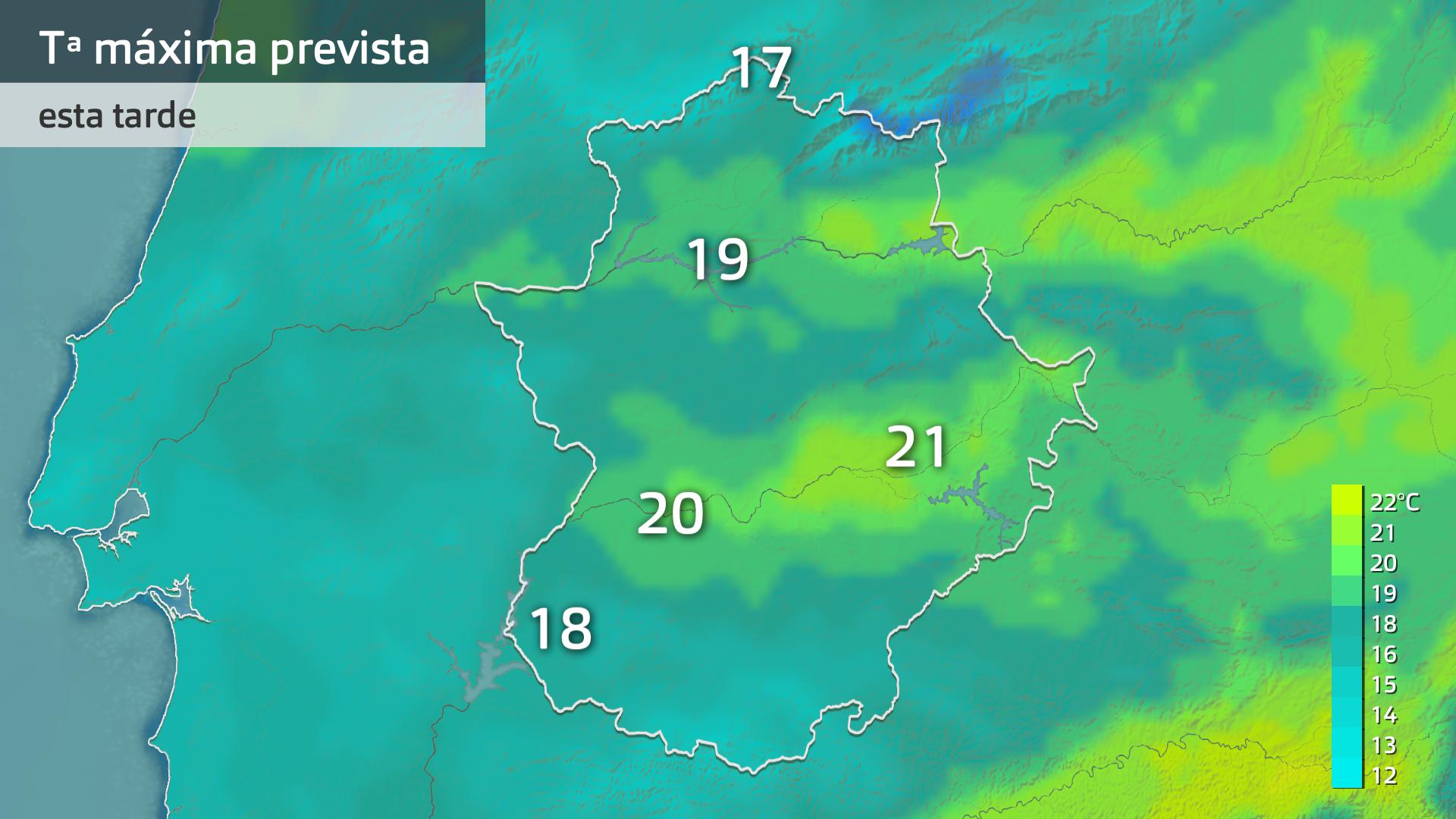 Temperatura máxima prevista para hoy miércoles 2 de abril
