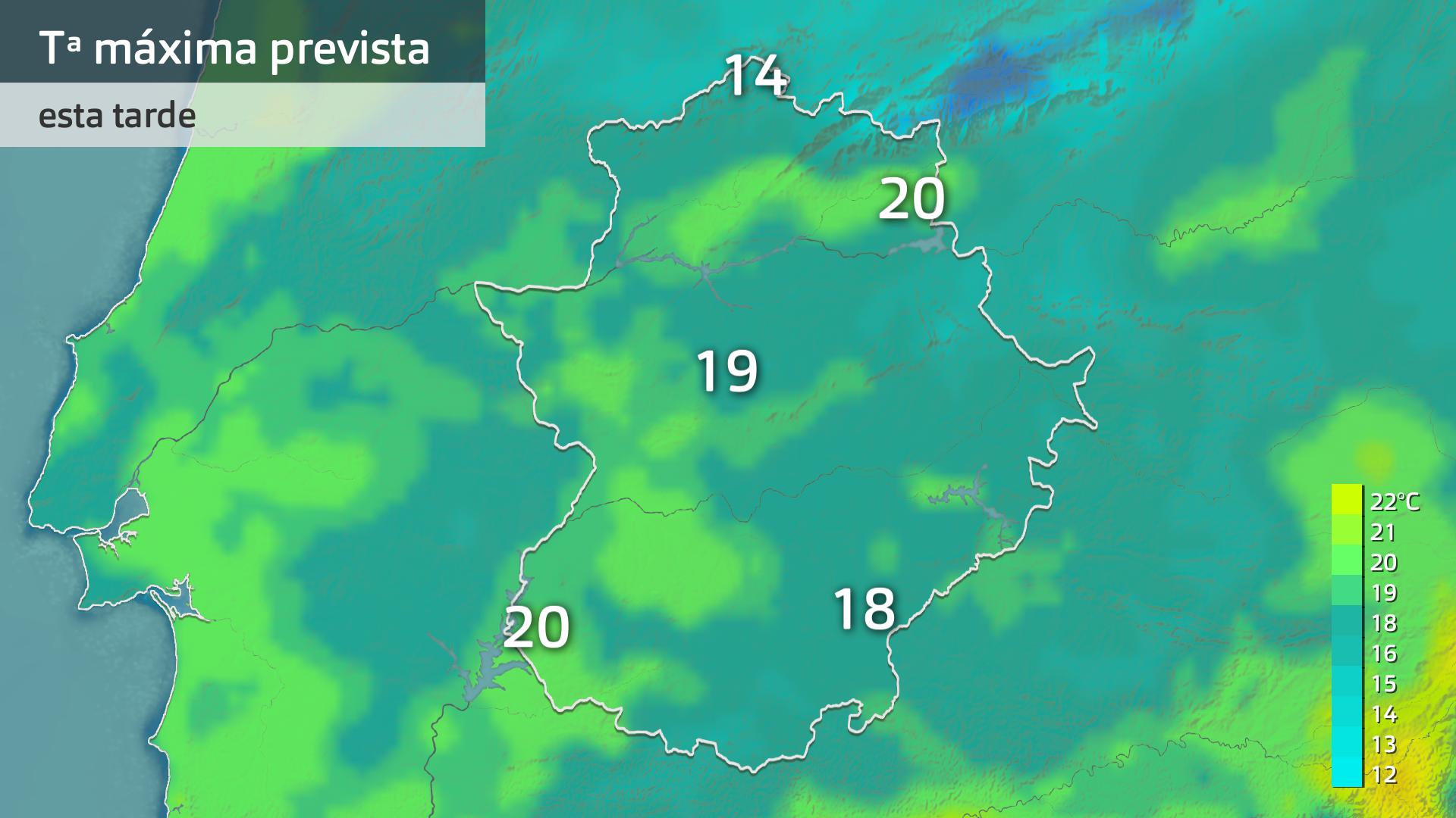 Temperatura máxima prevista para hoy viernes 11 de abril