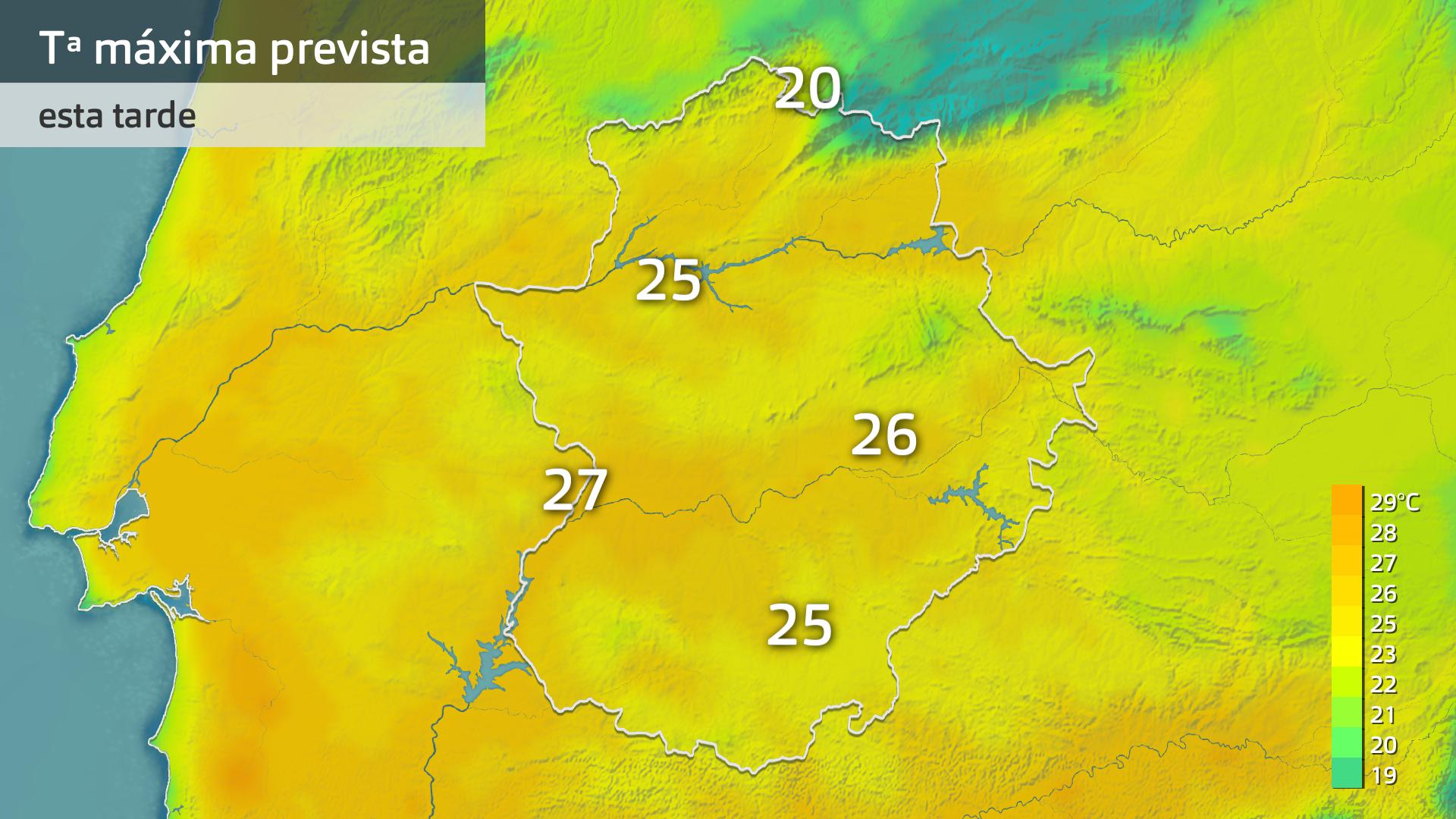 Temperatura máxima prevista para hoy viernes 16 de mayo