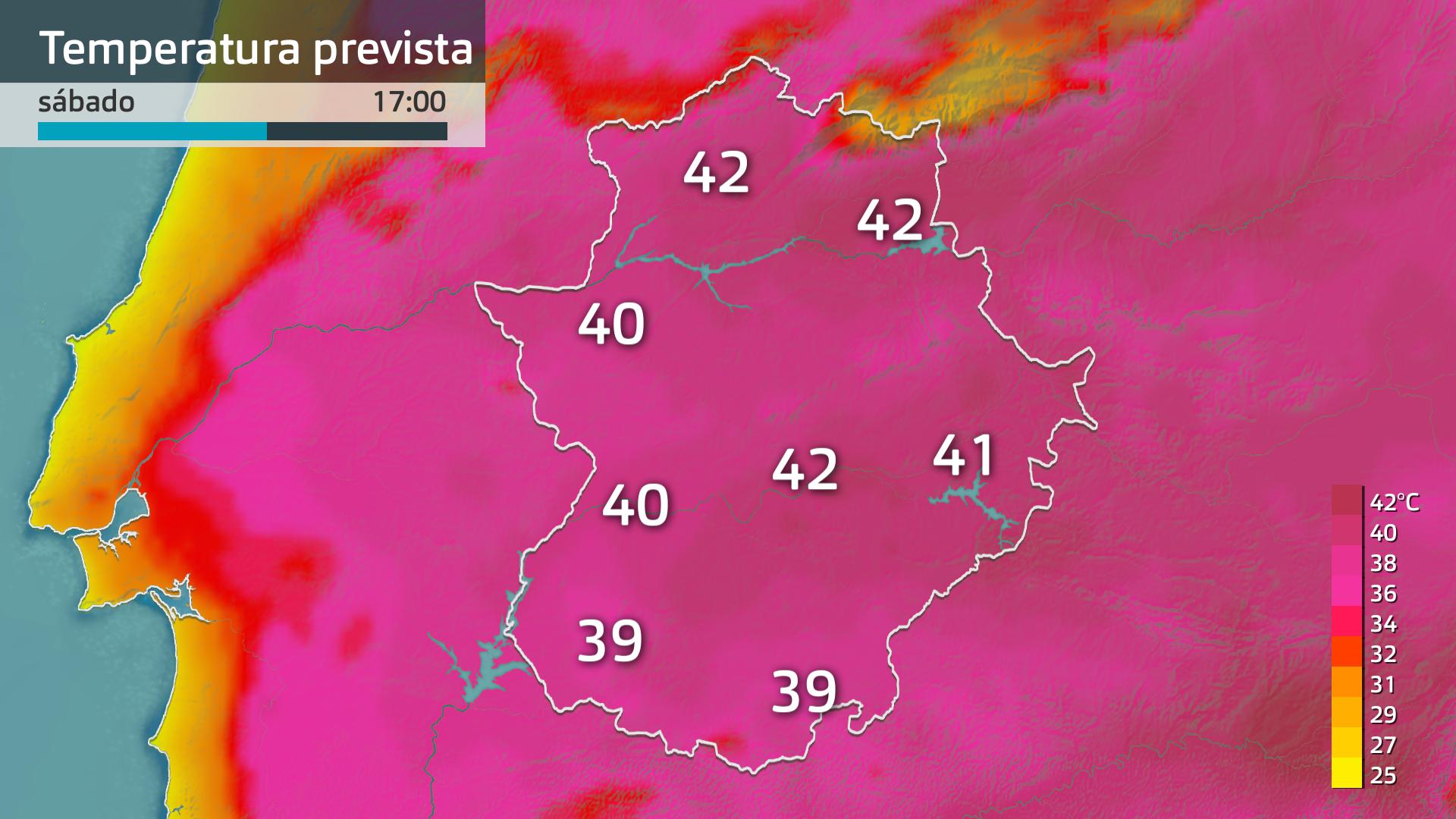 Temperatura máxima prevista