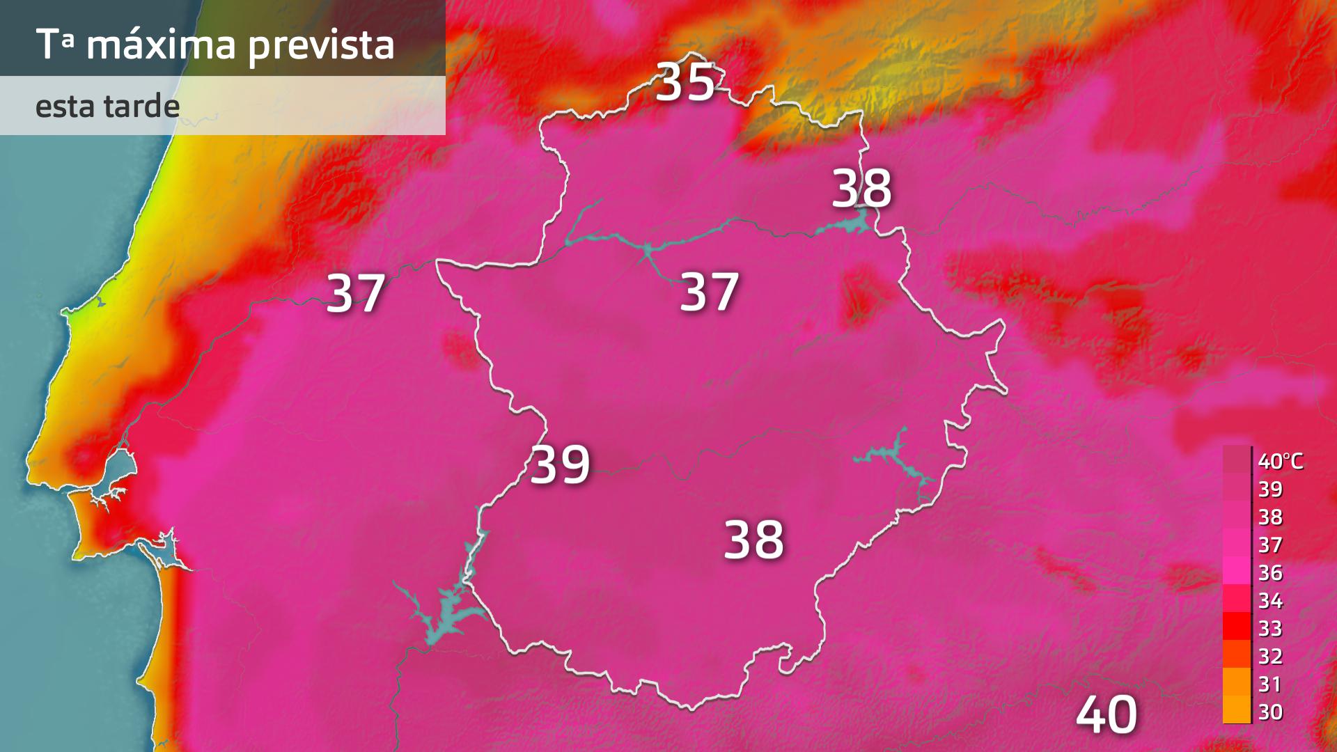 Temperatura máxima prevista para hoy miércoles 17 de septiembre