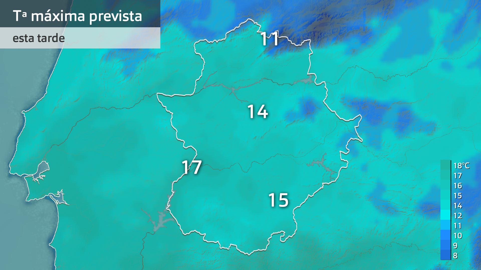 Temperatura máxima prevista para hoy lunes 4 de marzo