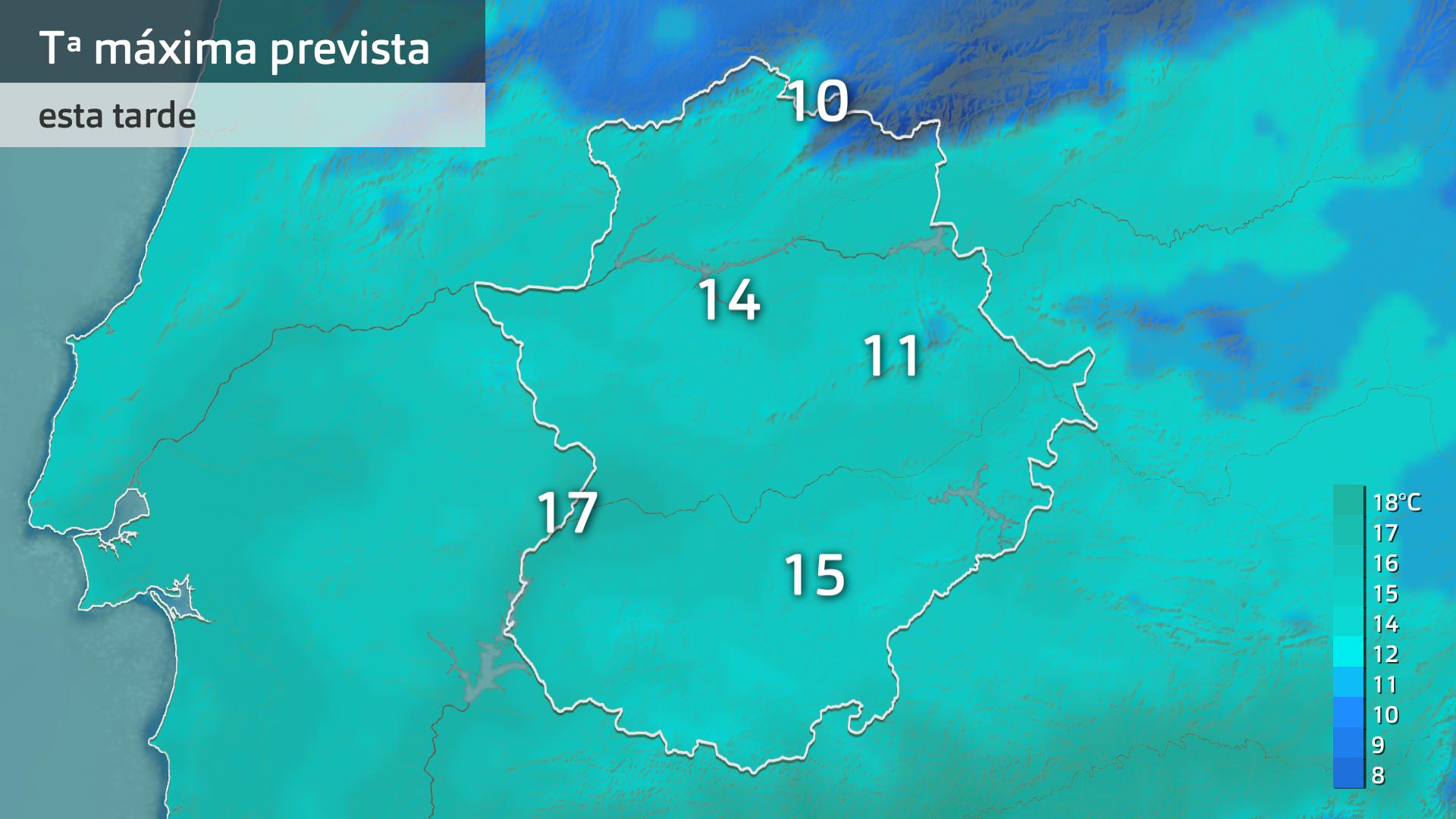 Temperatura máxima prevista para hoy martes 5 de marzo