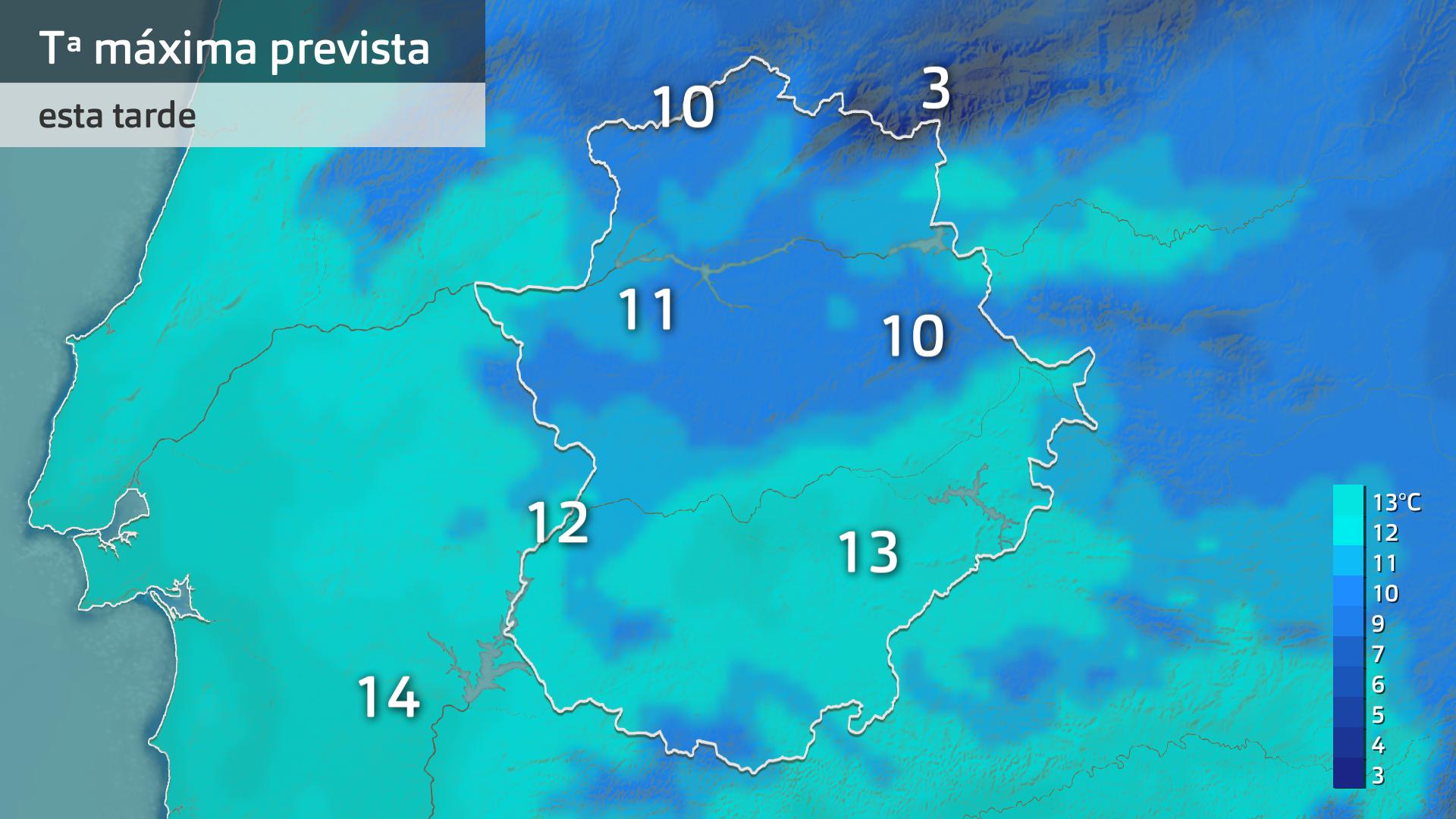 Temperatura máxima prevista para hoy viernes 19 de diciembre