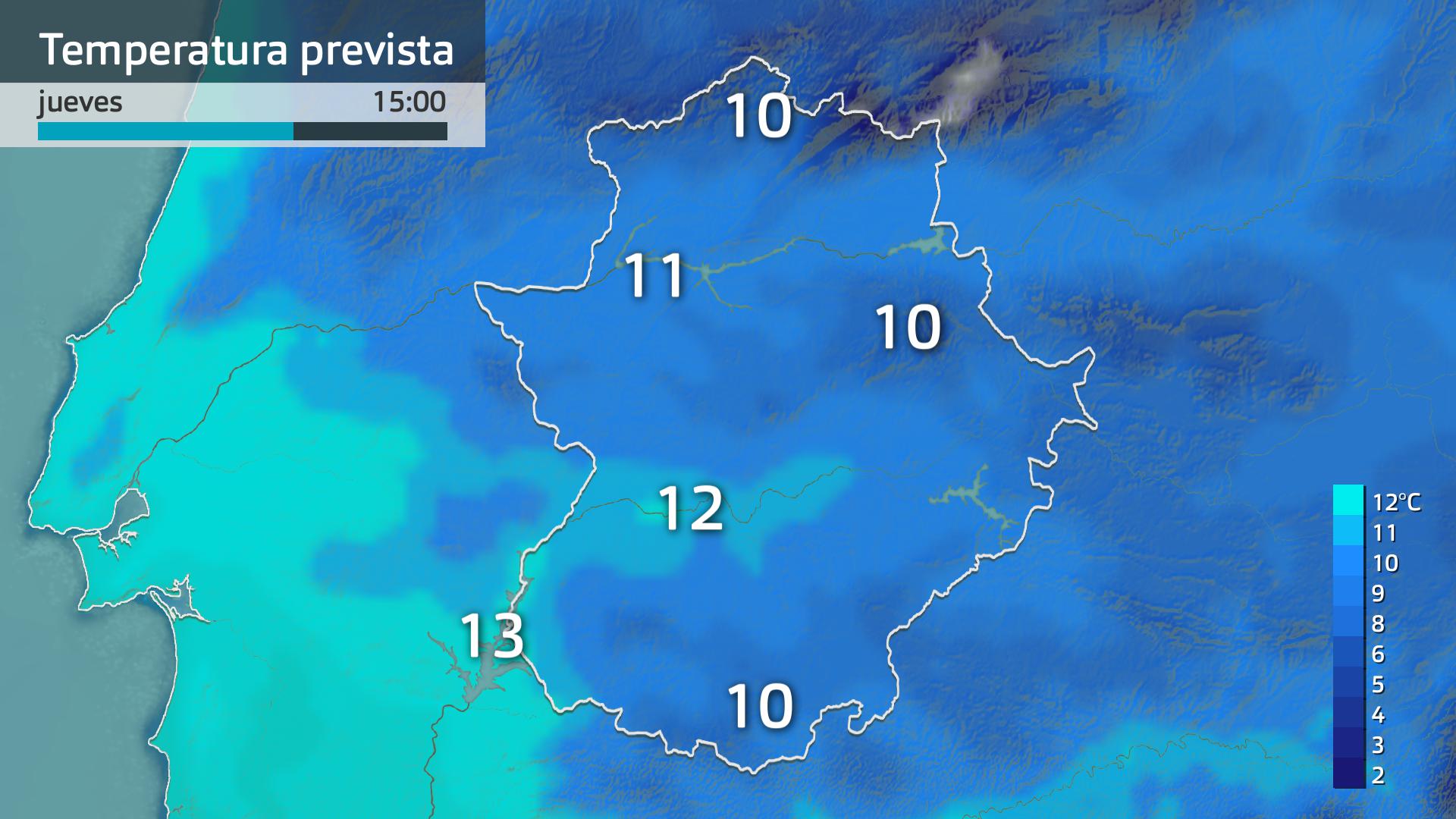 Temperatura máxima prevista