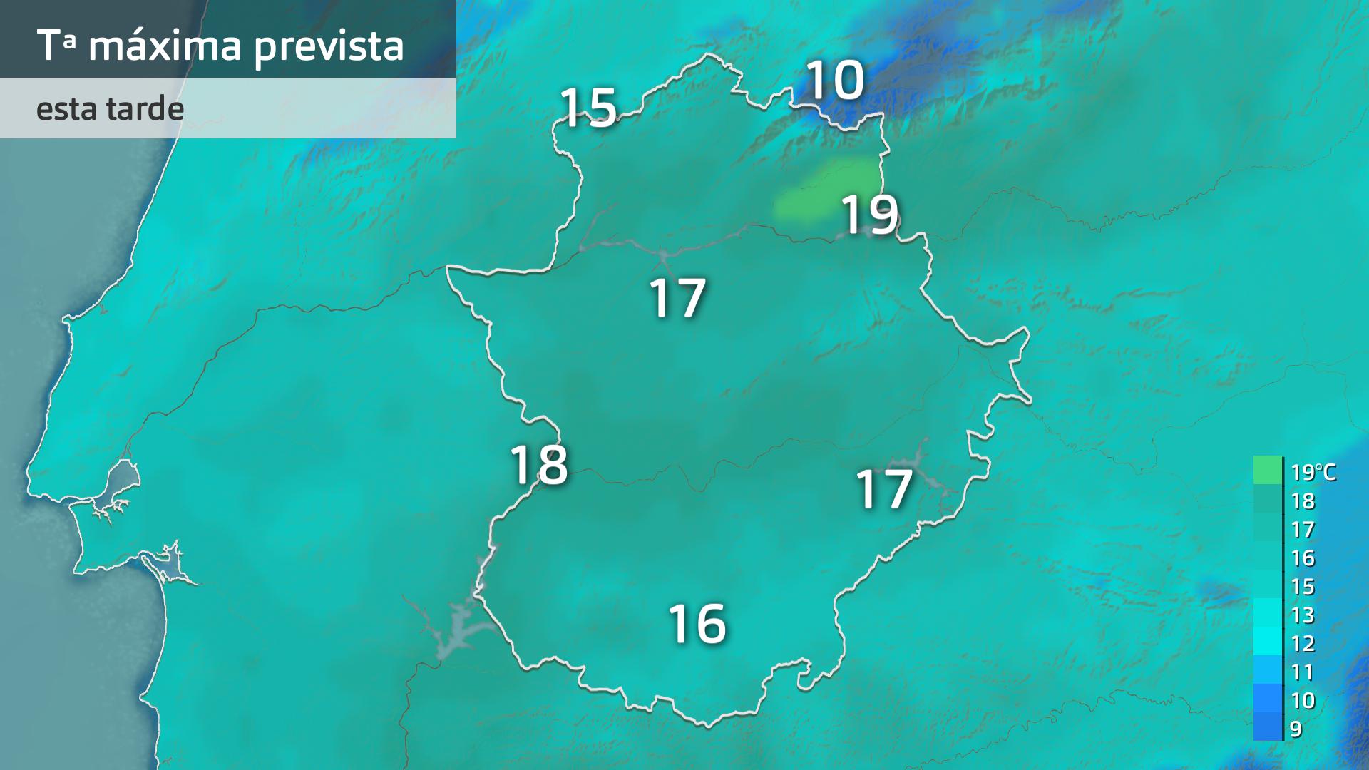 Temperatura máxima prevista para hoy jueves 5 de marzo