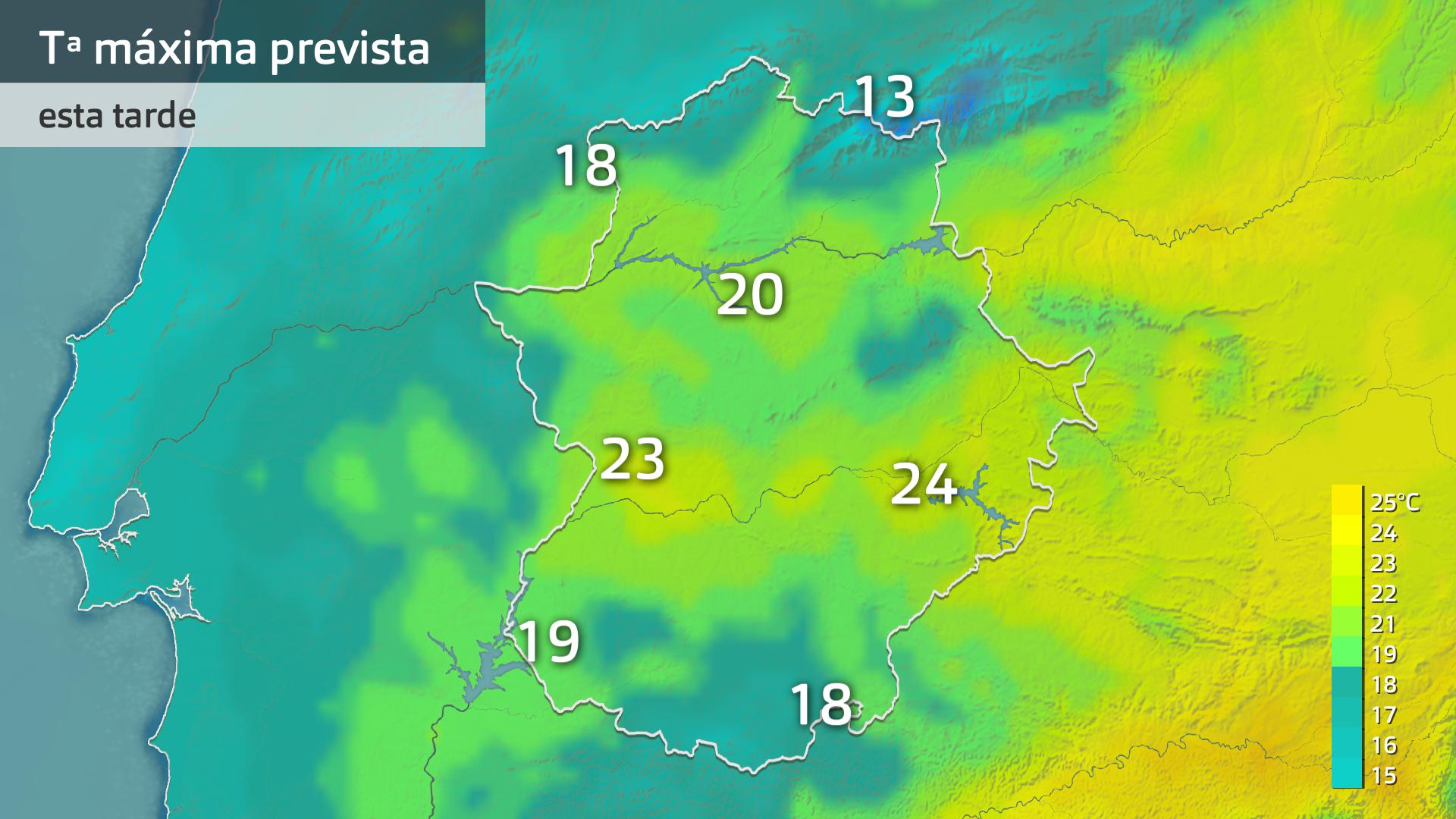 Temperatura máxima prevista para hoy martes 7 de abril