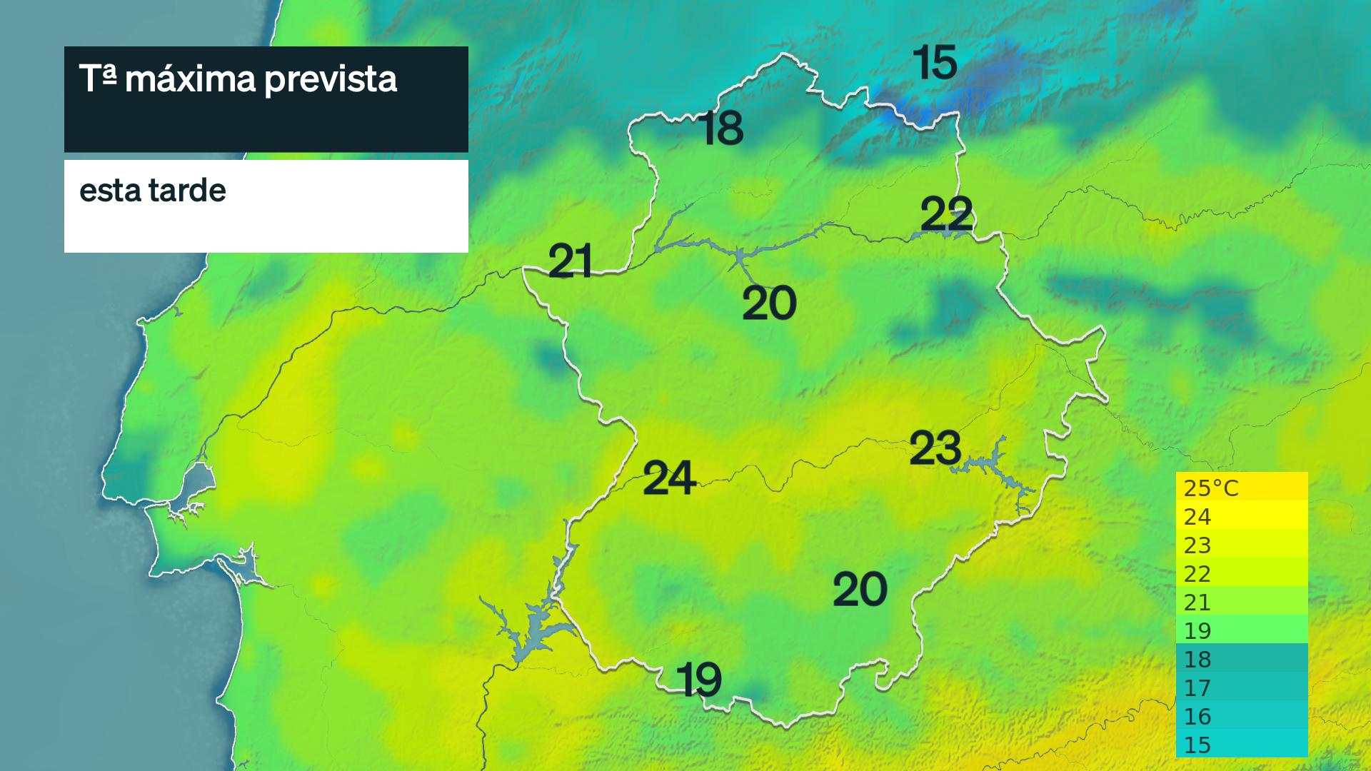 Temperatura máxima prevista para hoy viernes 8 de mayo