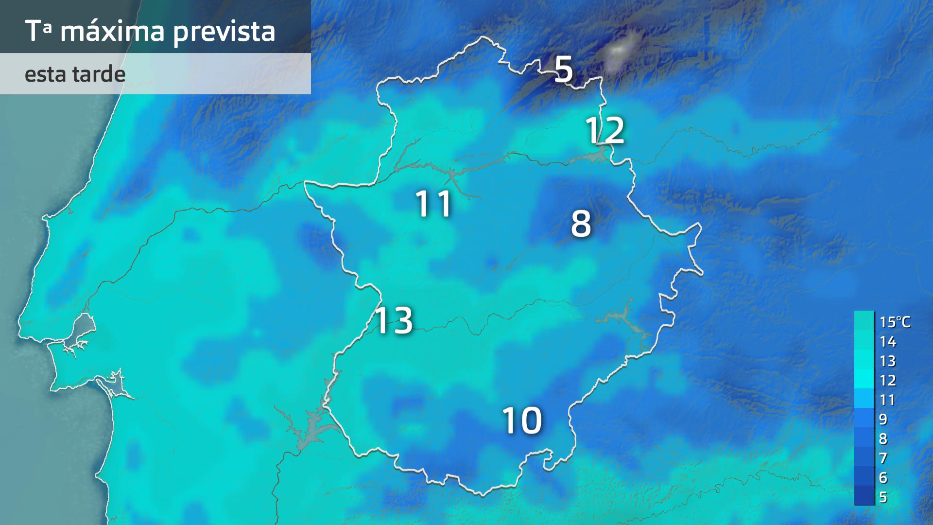 Temperatura máxima prevista para hoy martes 26 de marzo