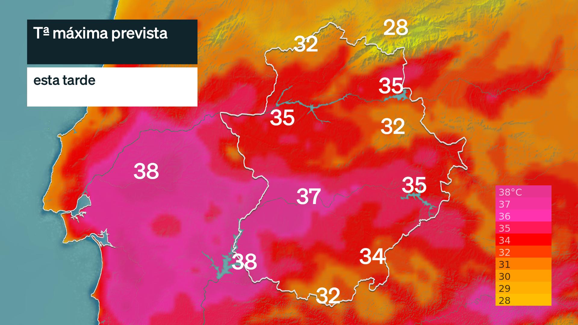 Temperatura máxima prevista para hoy martes 26 de mayo