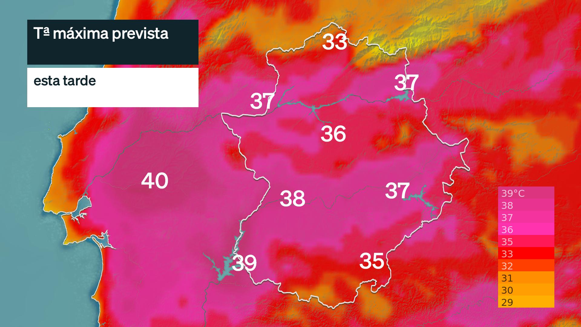 Temperatura máxima prevista para hoy miércoles 27 de mayo