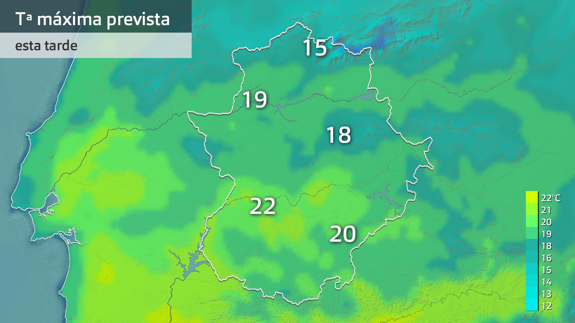 Temperatura máxima prevista para hoy miércoles 3 de abril