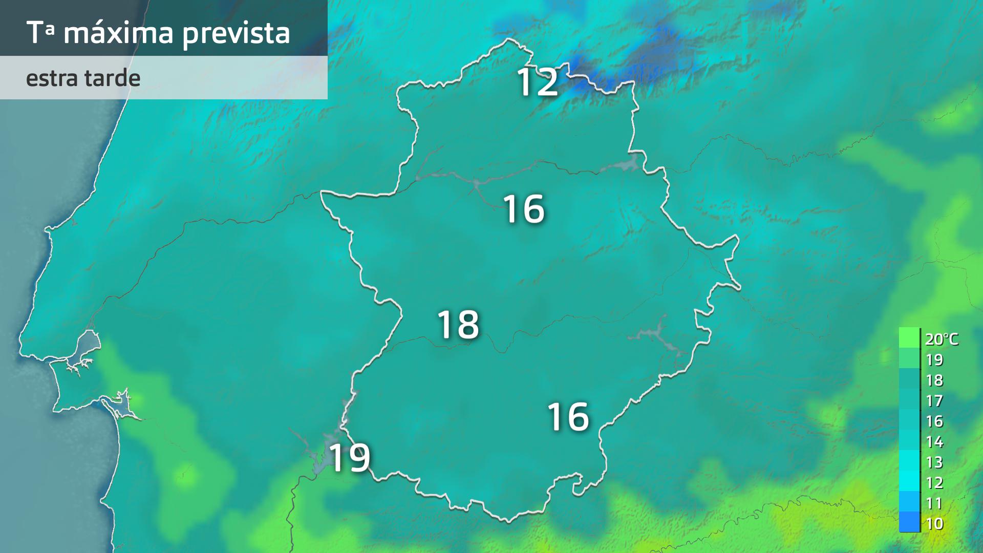 Temperatura máxima prevista para hoy lunes 8 de abril