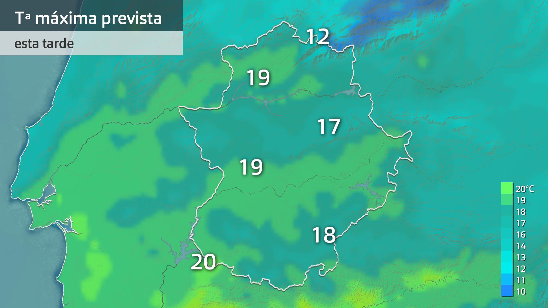 Temperatura máxima prevista para hoy martes 9 de abril