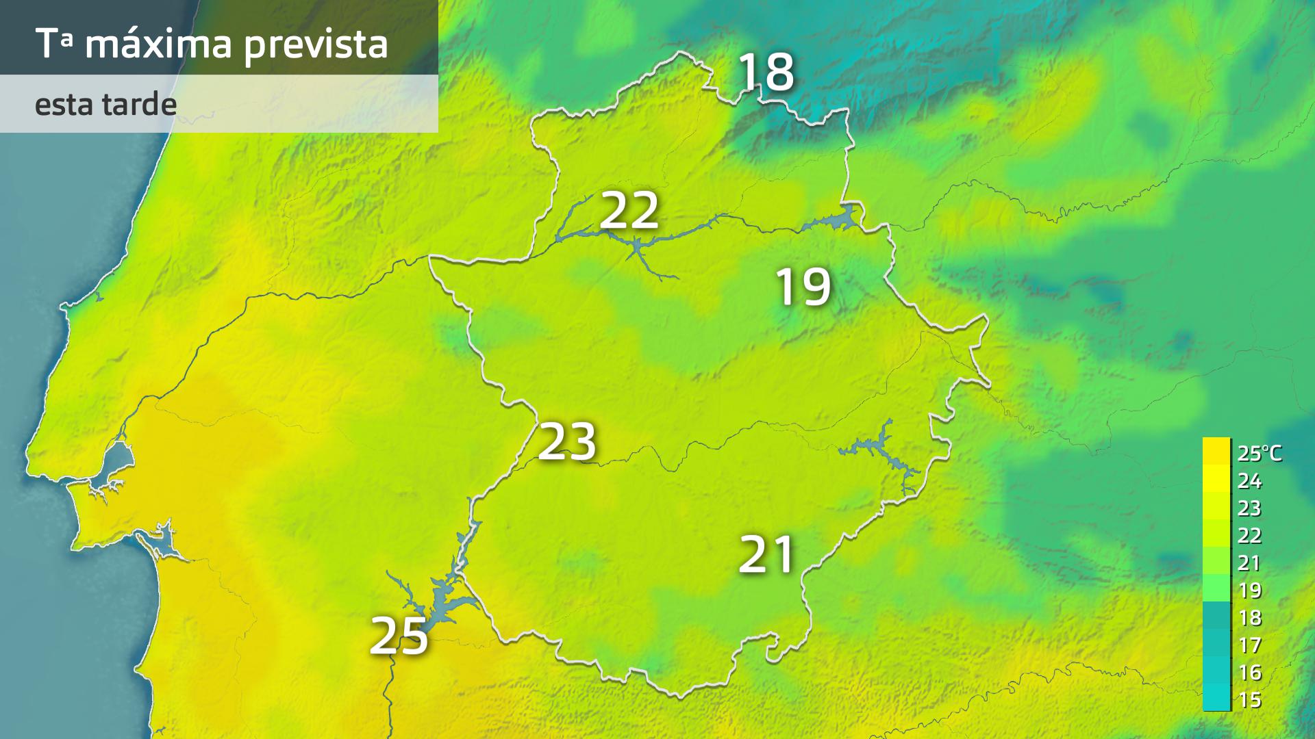 Temperatura máxima prevista para hoy miércoles 10 de abril