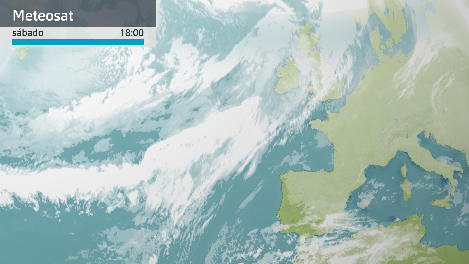 Imagen del Meteosat a las 18:00 horas