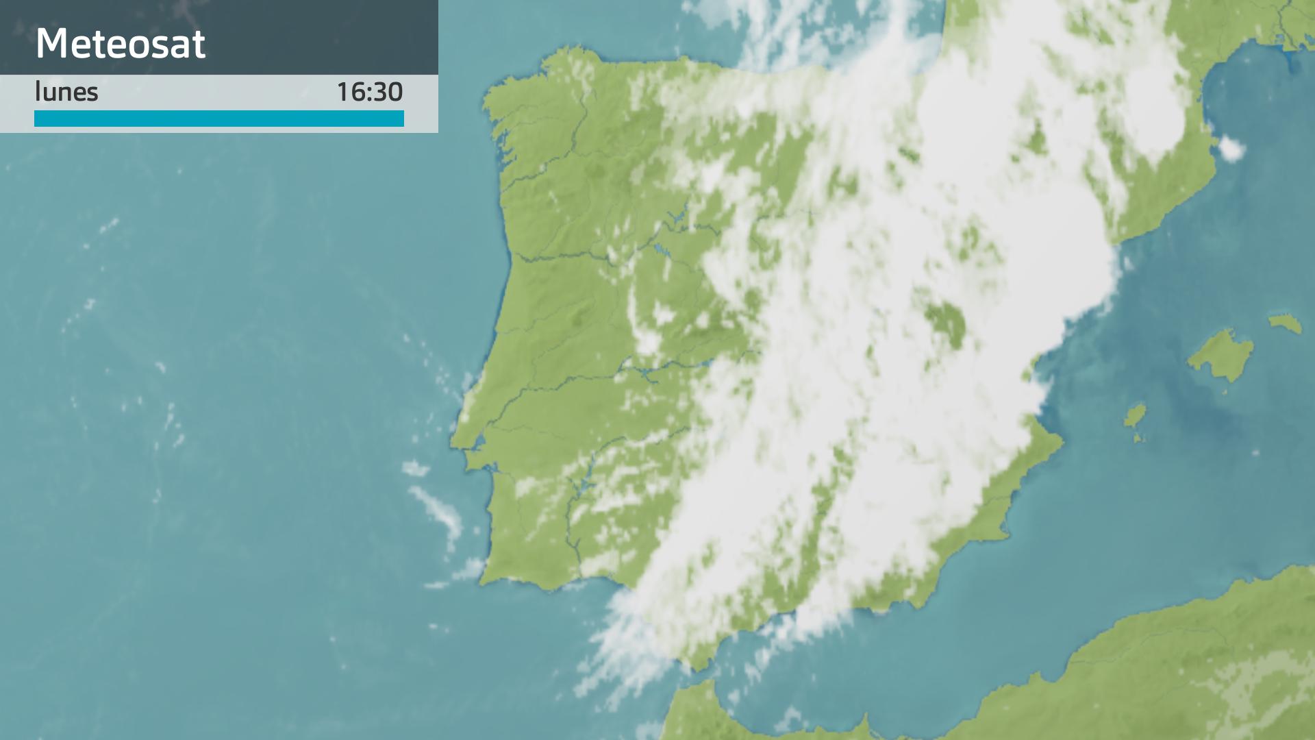 Imagen del Meteosat a las 16:30 horas