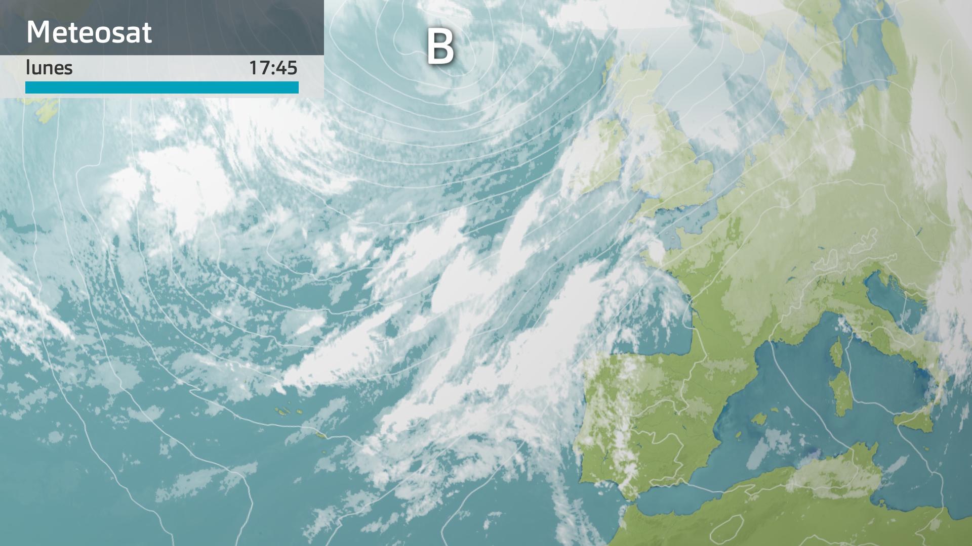 Imagen del Meteosat a las 17:45 horas