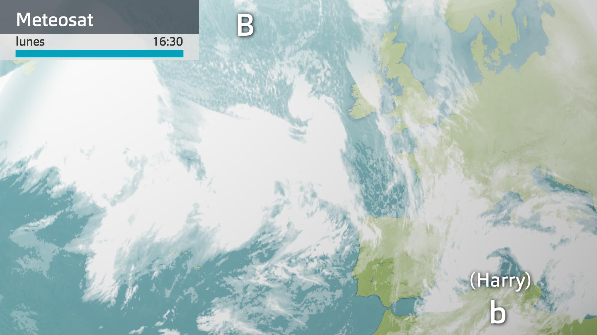 Imagen del Meteosat a las 16:30 horas