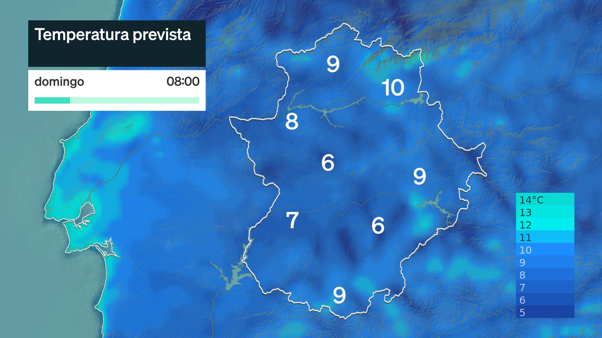 Temperatura mínima prevista