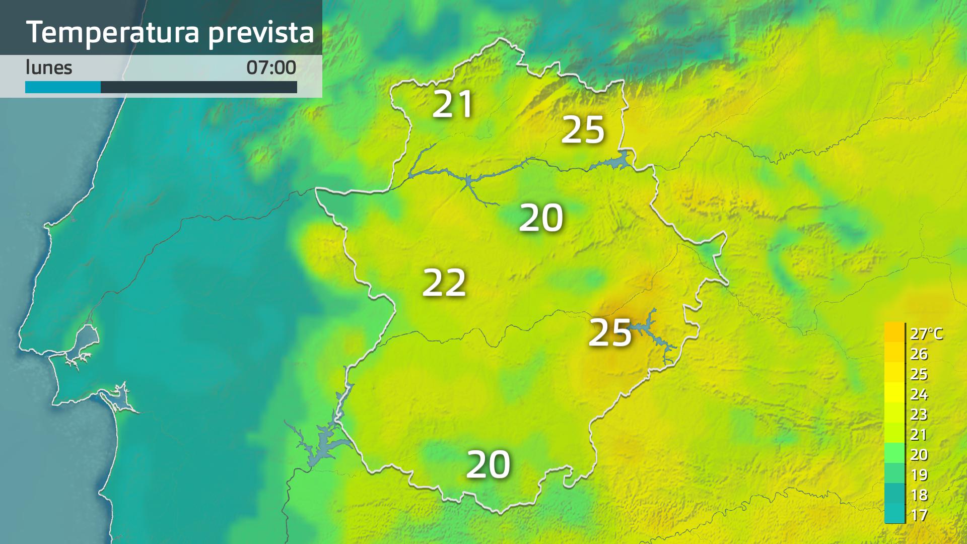 Temperatura mínima prevista