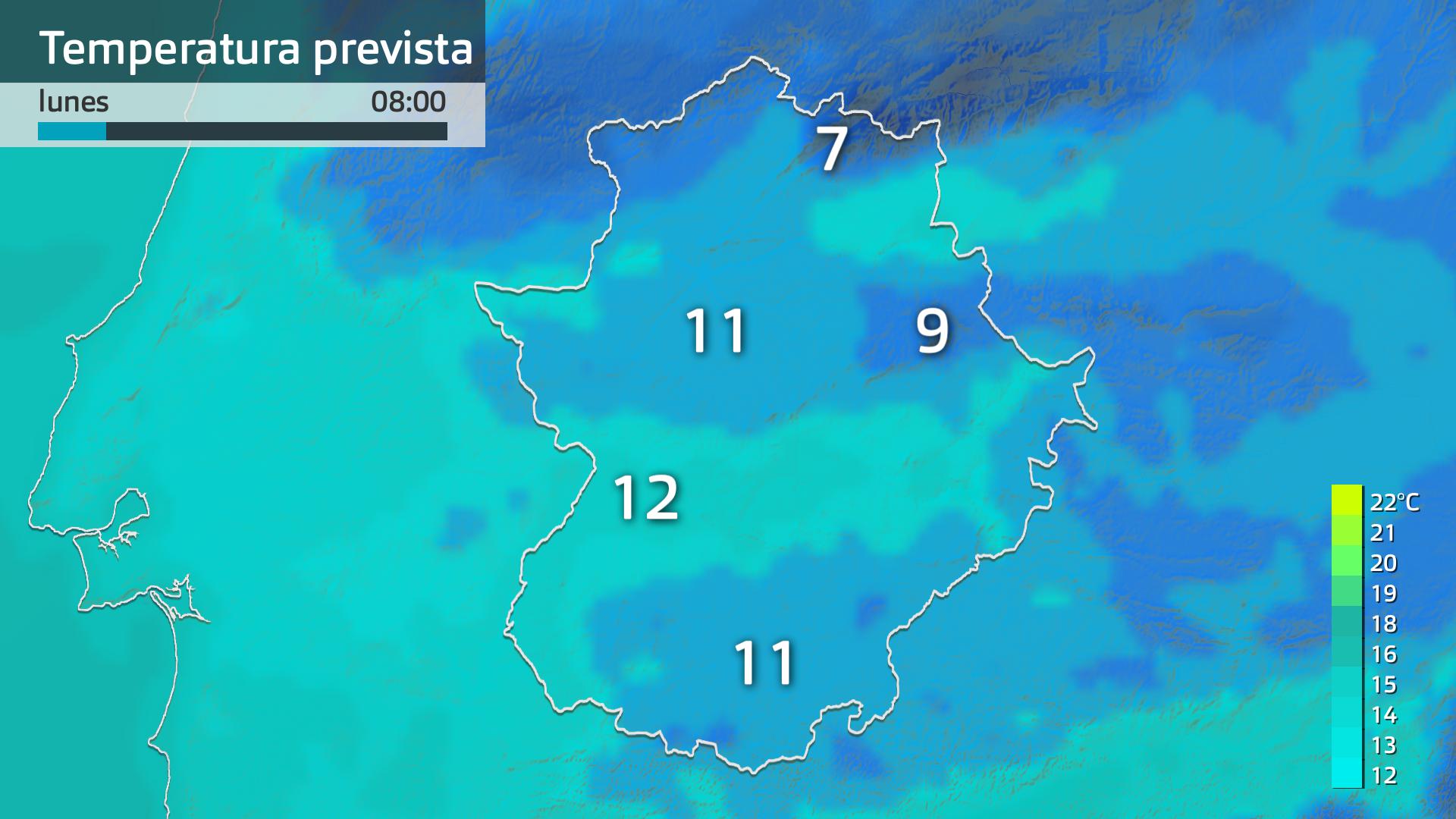 Temperatura mínima prevista