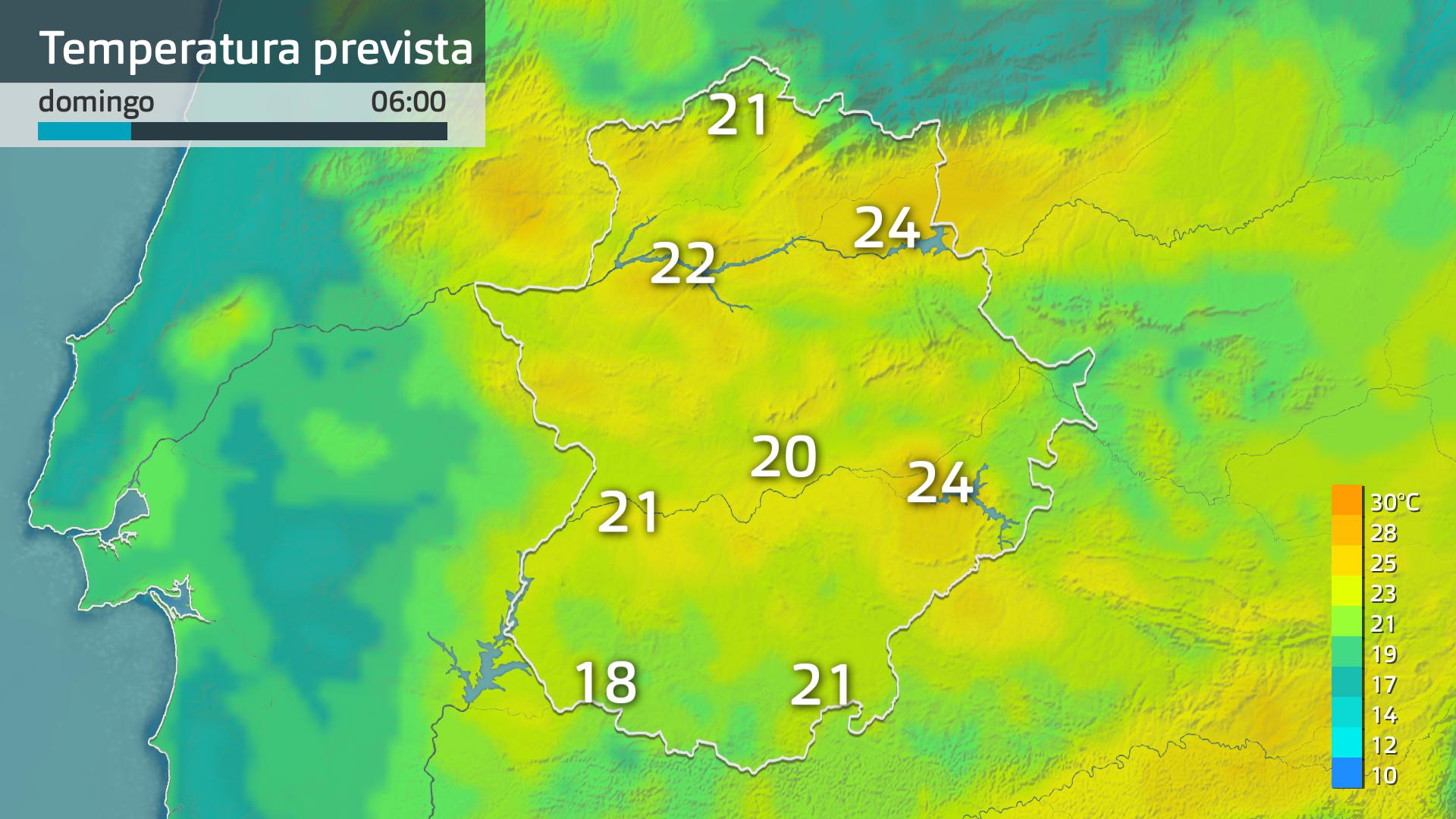Temperatura mínima prevista