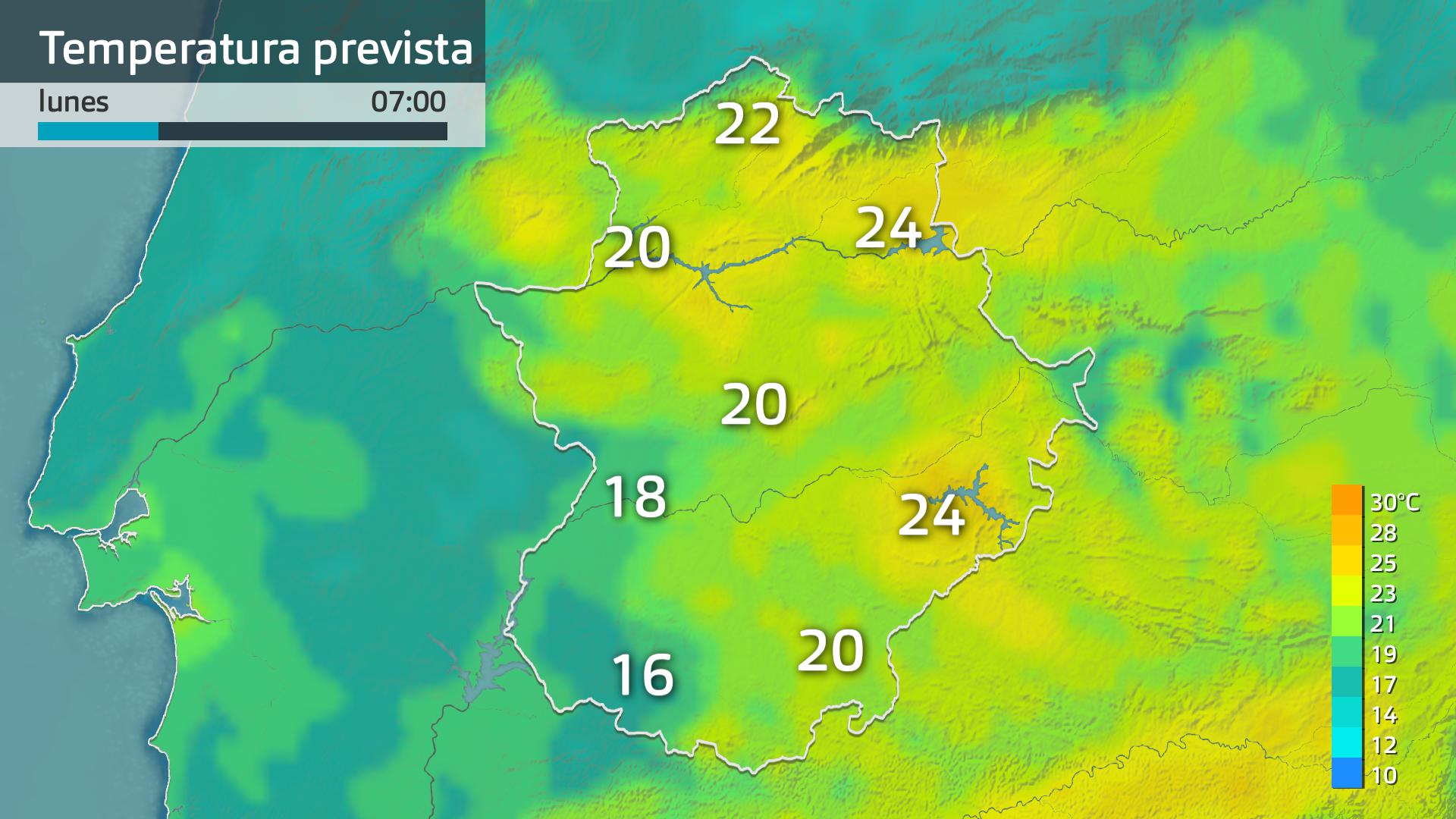 Temperatura mínima prevista