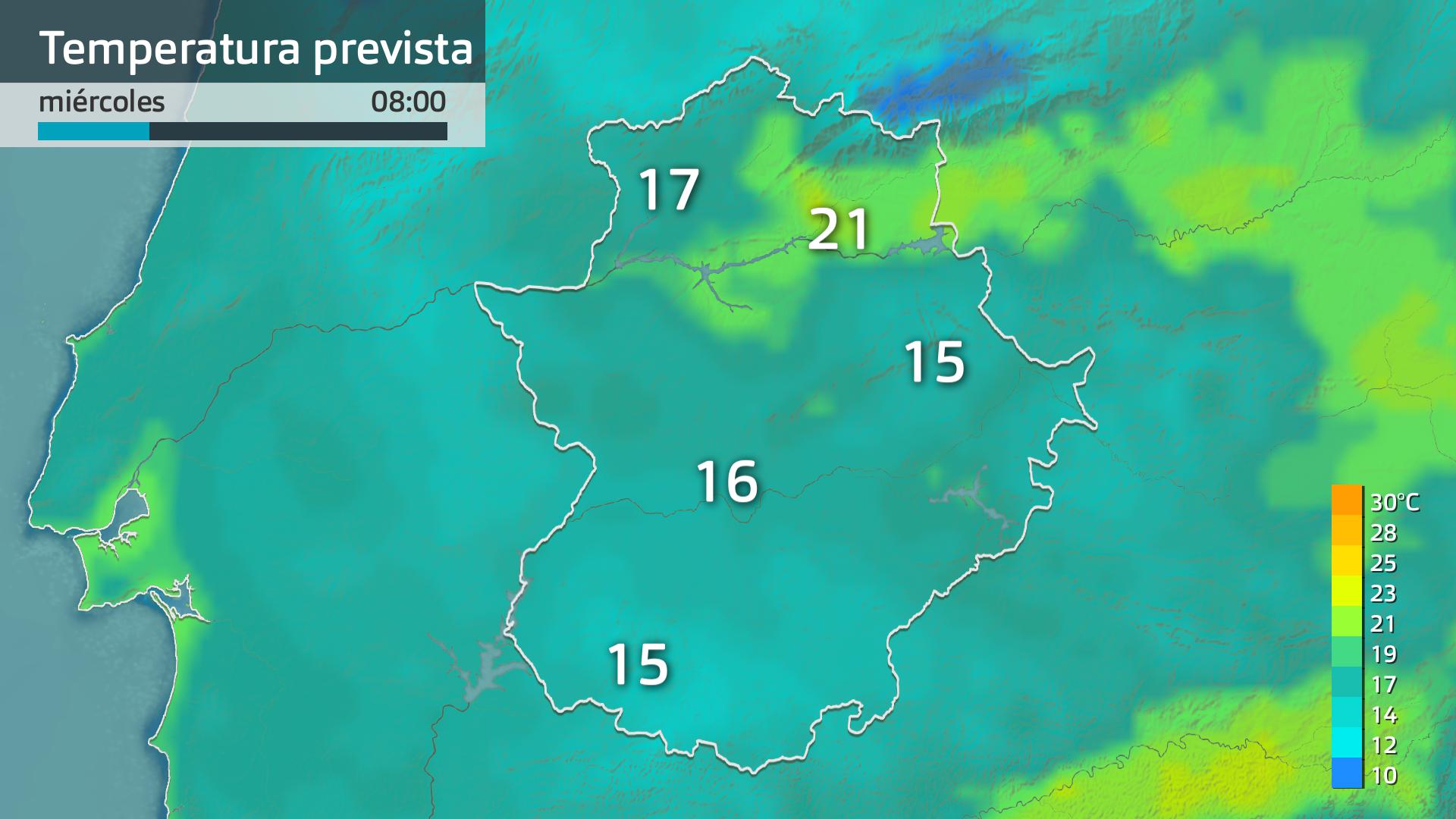 Temperatura mínima prevista