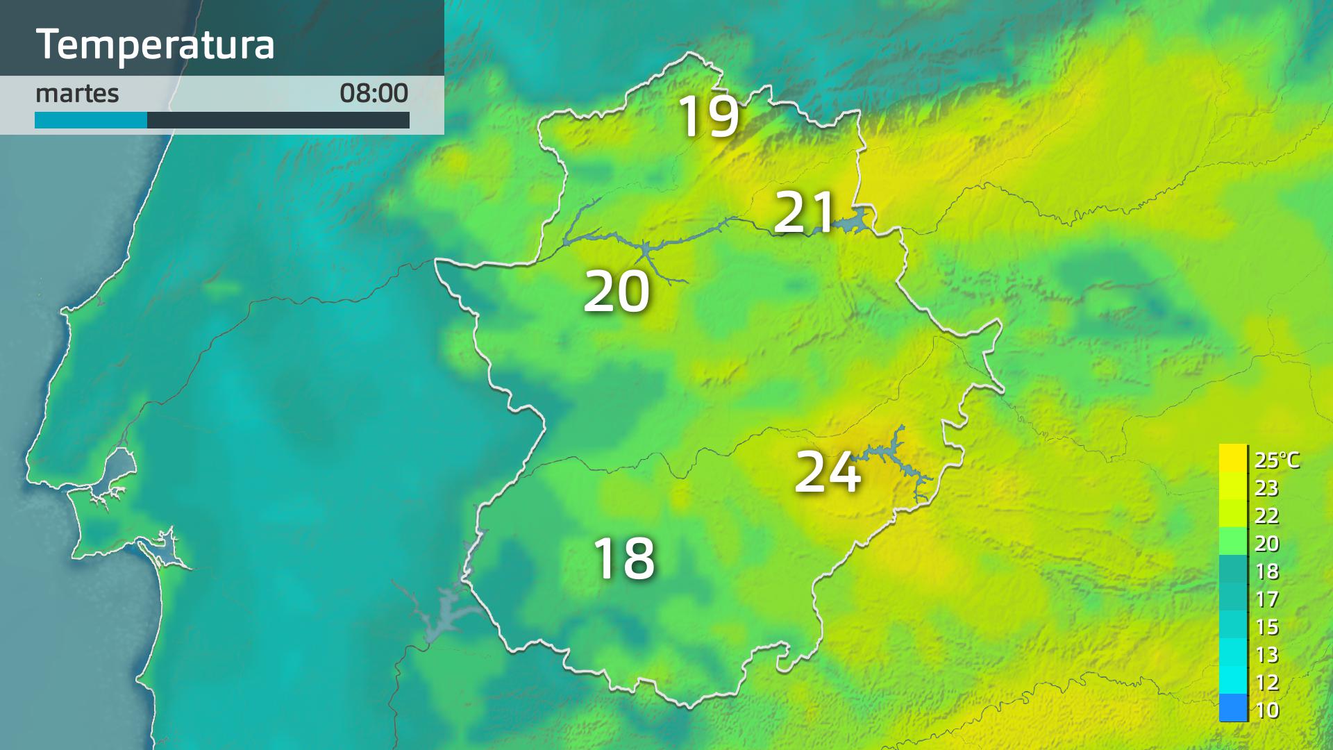 Temperatura mínima prevista