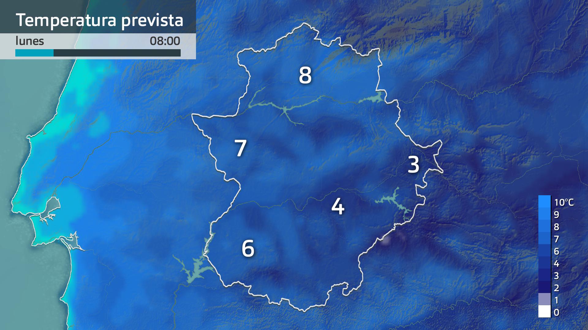 Temperatura mínima prevista