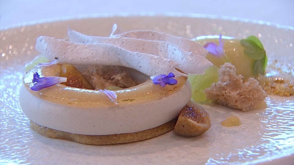 Postre de Abel Castaño, de la pastelería Golimbeo,