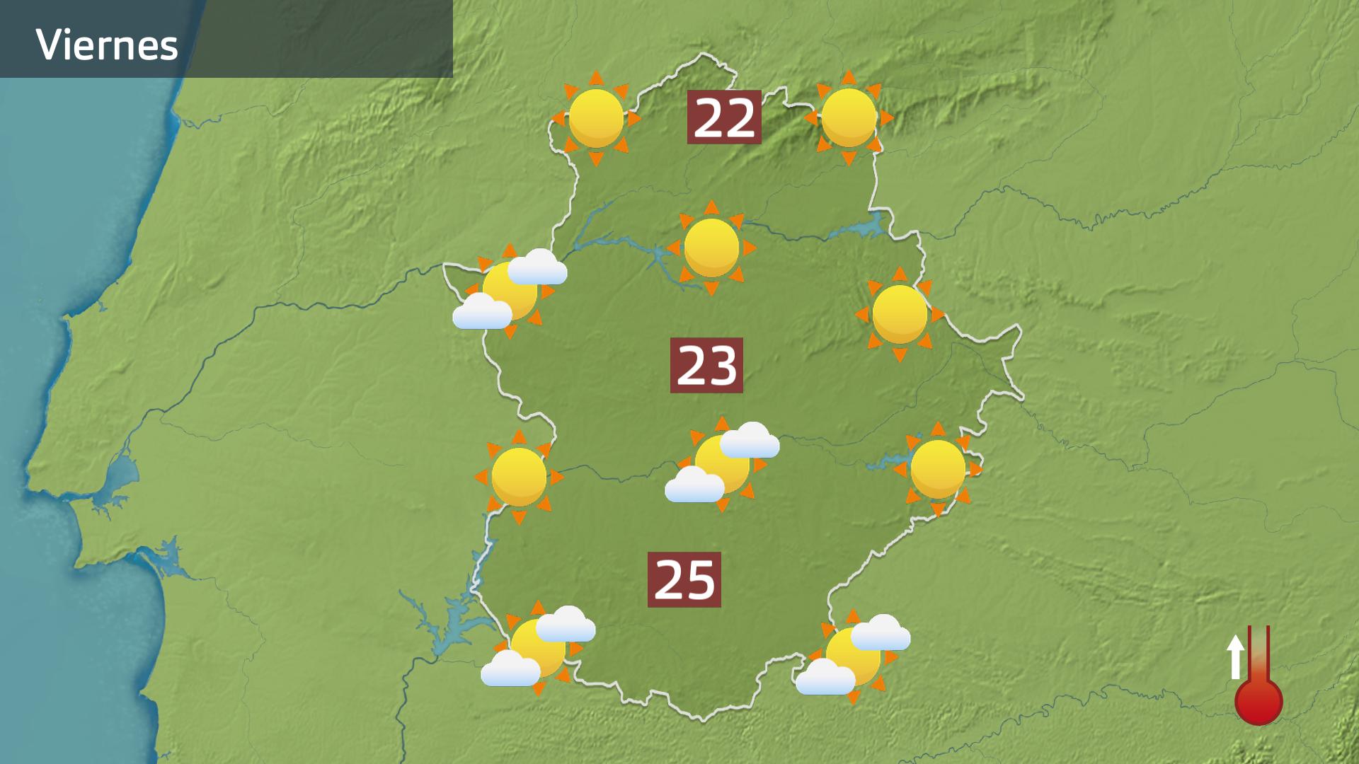 Mapa de previsión para hoy viernes 22 de septiembre