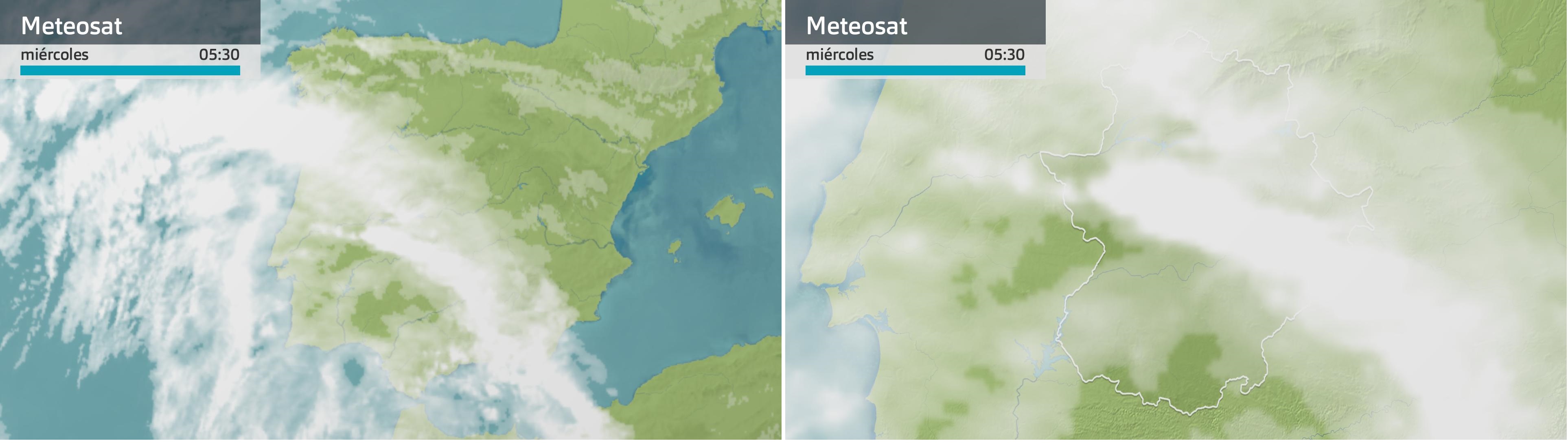 Imagen del Meteosat miércoles 14 de febrero 5:30 h.