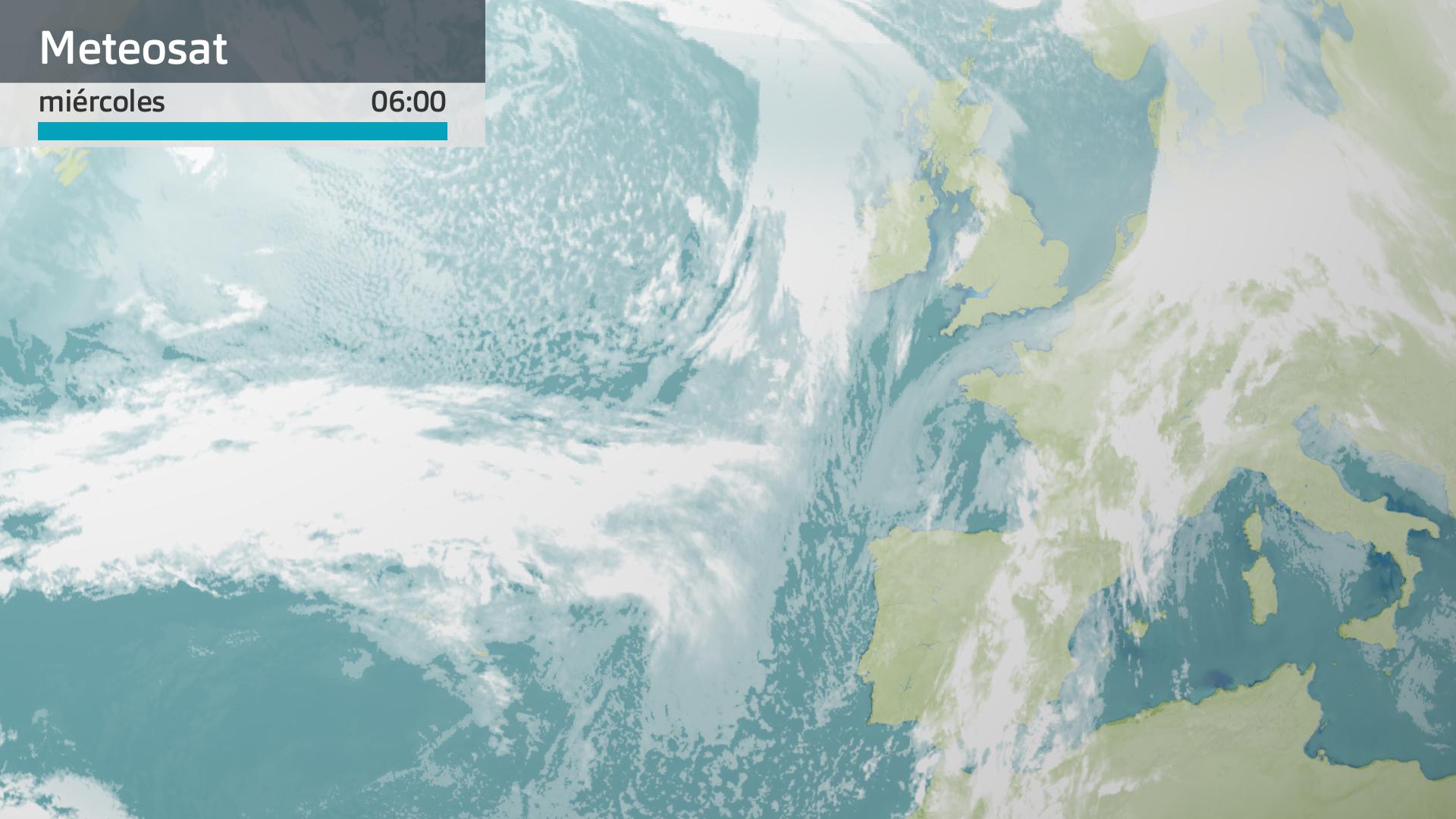 Imagen del Meteosat miércoles 14 de enero 6 h.
