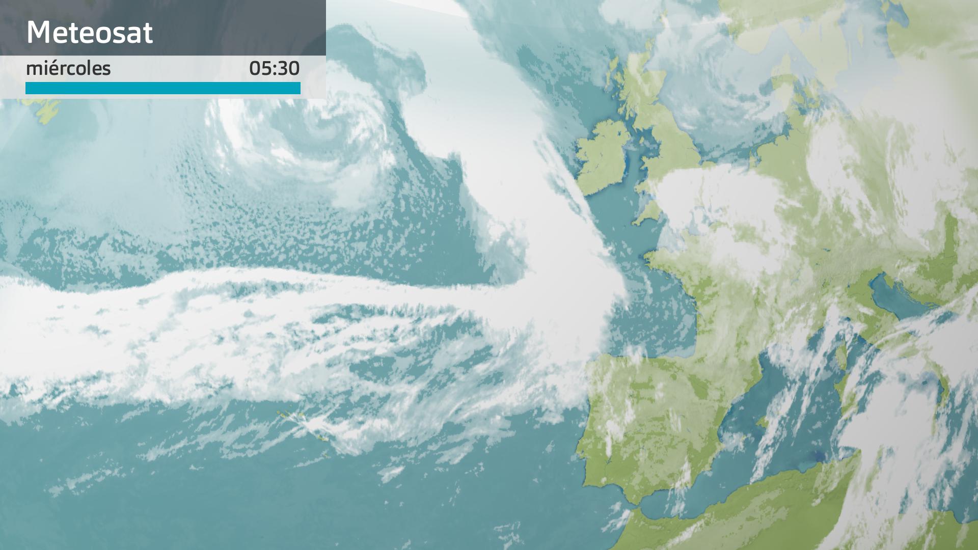 Imagen del Meteosat miércoles 25 de octubre 5:30 h.